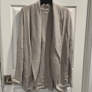 Barefoot Dreams Light Grey Cardigan L/XL